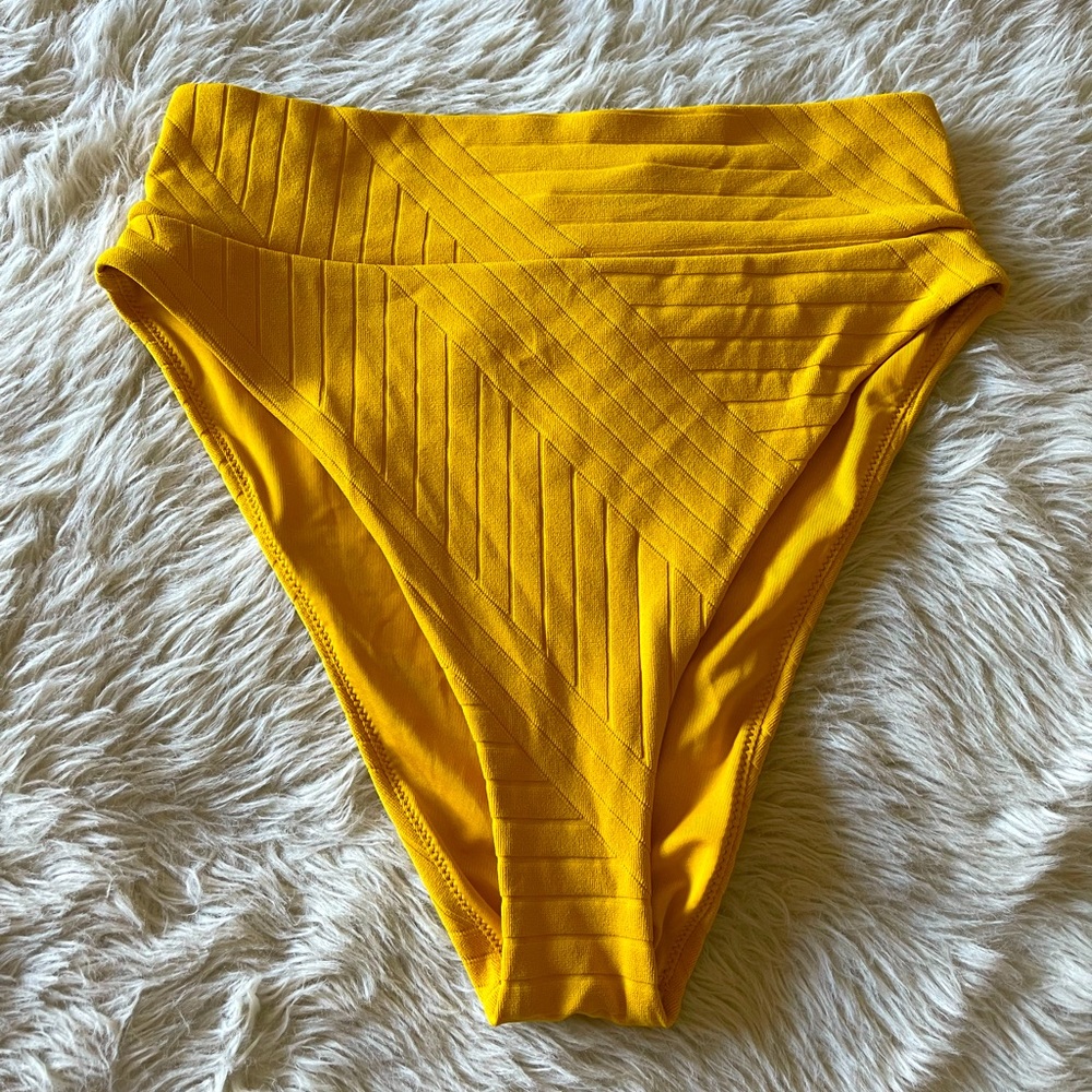 Aerie Ribbed High Waisted Bikini Bottoms